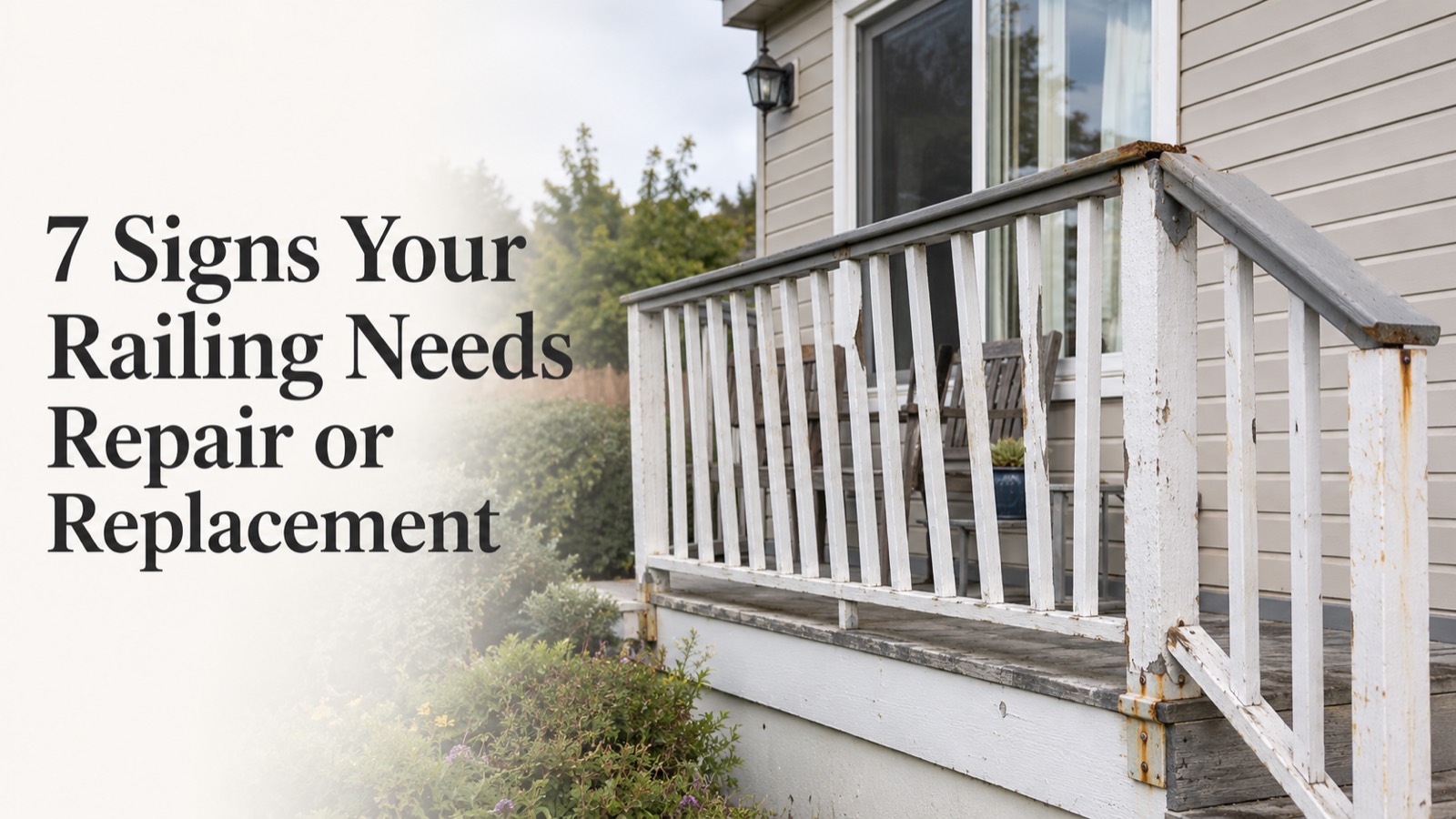 Signs your railing needs repair or replacement