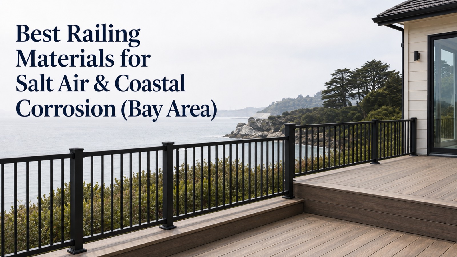 Best railing materials for salt air and coastal corrosion in the Bay Area
